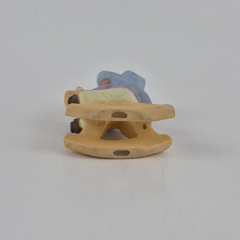 HOMCO Cowboy Boy on Rocking Horse Figurine 1417 Crossed Arrows Symbol